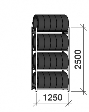 Starter bay 2500x1250x600,4 levels