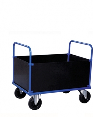 Trolley with box body high 1000x700x900mm, 500kg