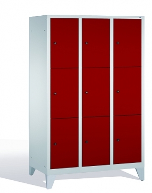 3-tier locker, 9 doors, 1850x1200x500 mm