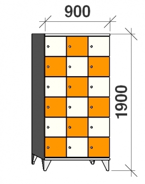 Sektsioonkapp, 18 ust, 1900x900x545 mm