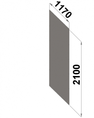 Back sheet panel 2100x1170 mm