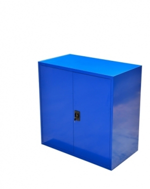 Tool cabinet 2 shelves 1000x1000x500 blue unmount, collapsible