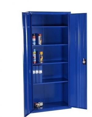 Workshop cabinet 4 shelves 1800x800x400 RAL 5017 collapsible