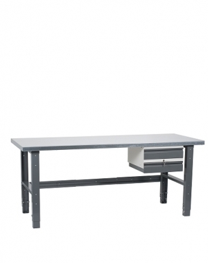 Workstation 2000x800 with steel top