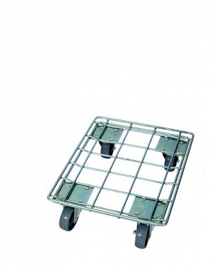 Galvanised crate trolley 620x420x150mm