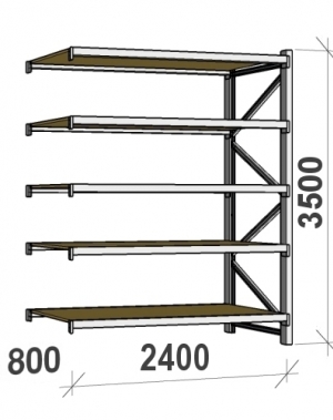 Laoriiul jätkuosa 3500x2400x800 300kg/tasapind,5 PLP tasapinda MAXI