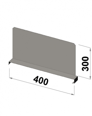 Shelf divider 400x300 zn