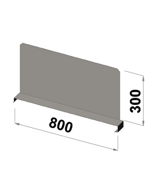 Shelf divider 800x300 zn