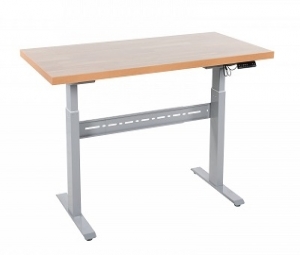 El. Worktable with oak board 1600x800mm/300 kg,