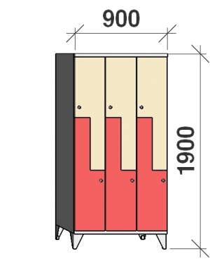 Z-kapp 1900x900x545, 6 ust