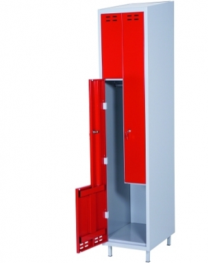 Z-Kaappi 2:lla ovella 1920x400x550  punainen/harmaa