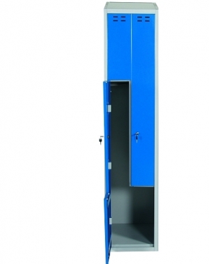 Clothing cabinet, blue/grey 2 d/Z-model 1920x400x550