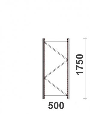 Frame H1750xD500mm 55*47*1,5 MAXI