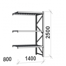 Maxi extension bay 2500x1400x800 600kg/level,3 levels with steel deck