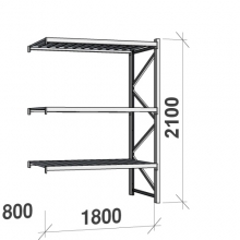 Laoriiul jätkuosa 2100x1800x800 480kg/tasapind,3 tsinkplekk tasapinda