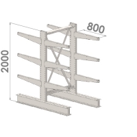 Konsoolriiul põhiosa 2000x1000x2x800,4 korrust