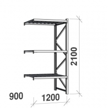 Laoriiul jätkuosa 2100x1200x900 600kg/tasapind,3 tsinkplekk tasapinda