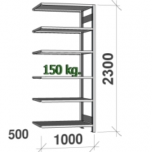 Laoriiul lisaosa 2300x1000x500 150kg/riiuliplaat,6 plaati