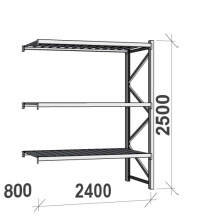 Laoriiul jätkuosa 2500x2400x800 300kg/tasapind,3 tsinkplekk tasapinda