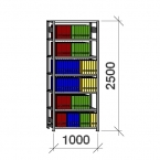 Starter bay 2500x1000x400 150kg/shelf,7 shelves