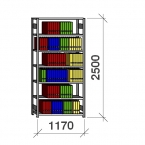 Starter bay 2500x1170x400 150kg/shelf,7 shelves