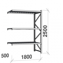 Maxi extension bay 2500x1800x500 480kg/level,3 levels with steel decks