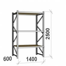 Starter bay 2500x1400x600 600kg/level,3 levels with chipboard