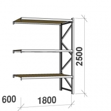 Extension bay 2500x1800x600 480kg/level,3 levels with chipboard