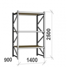 Starter bay 2500x1400x900 600kg/level,3 levels with chipboard