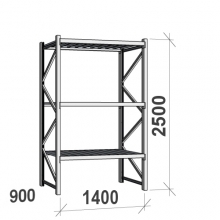 Maxi starter Bay 2500x1400x900 600kg/level,3 levels with steel decks