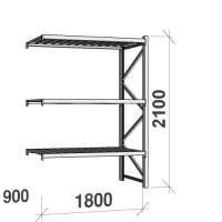 Maxi extension bay 2100x1800x900 480kg/level,3 levels with steel decks