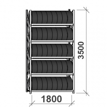 Starter Bay 3500x1800x500, 5 levels Tyre Rack MAXI