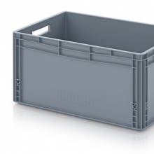 Plastic box 600x400x320, grey