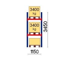 Starter bay 3450x1150 3400kg/pallet,3 FIN pallets