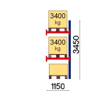 Add On bay 3450x1150 3400kg/pallet,3 FIN pallets