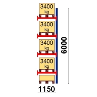 Add On bay 6000x1150 3400kg/pallet,5 FIN pallets