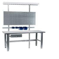 Workstation 2000x800 with steel top