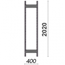 Side frame 2020x400 ZN Kasten, used