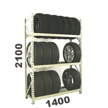 Rehviriiul, põhiosa 2100x1400x500, 3 korrust, 600kg/tasap. kasut. MAXI