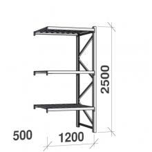 Laoriiul jätkuosa 2500x1200x500 600kg/tasapind,3 tsinkplekk tasapinda