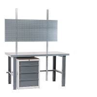 Workstation 2000x800 with steel top