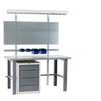 Workstation 2000x800 with steel top