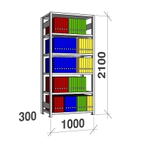 Starter bay 2100x1000x300 200kg/shelf,6 shelves