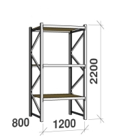 Starter bay 2200x1200x800 600kg/level,3 levels with chipboard