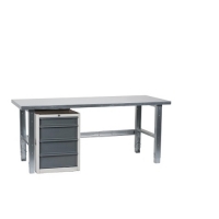 Workstation 2000x800 with steel top