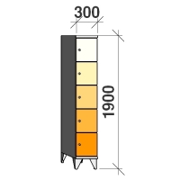 Sektsioonkapp, 5 ust, 1900x300x545 mm