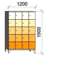 Sektsioonkapp, 20 ust, 1900x1200x545 mm