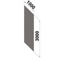 Perf.back sheet metal 3000x1000 zn