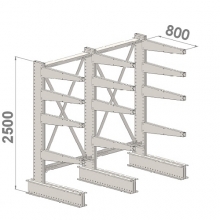 Set 3 L-Posts+12 Cantilevers 2500Hx3000Wx800, 5 levels