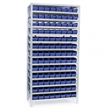 Box shelf 2100x1000x500, 104 boxes 500x120x95